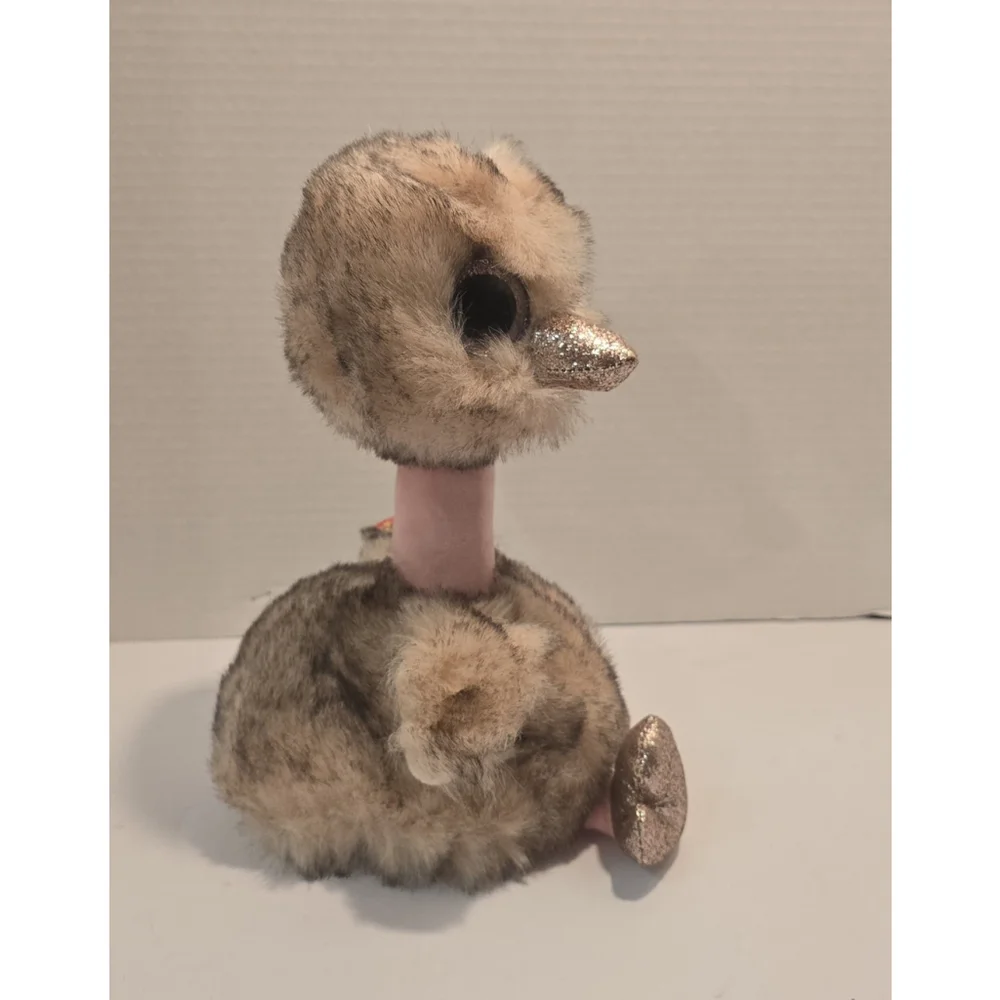 NWT 2019 TY Beanie Boos - Plush HENNA the OSTRICH - sitting - Medium Sized - Picture 6 of 9